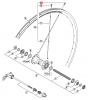 Nypel Shimano WH-R500-F/R/ WH-M505-F/R 